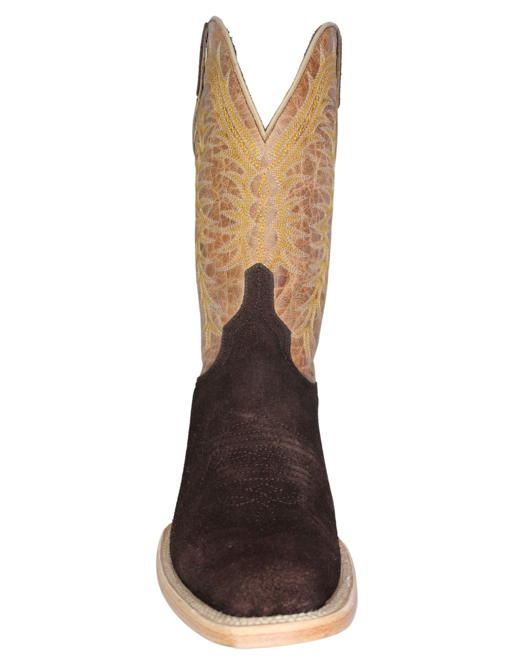 Resistol Mens Chocolate Ranch Roughout Boots