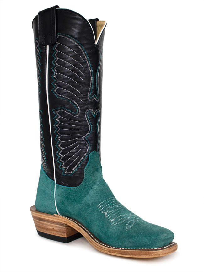 Ladies Olathe Teal Wyoming Black Glove