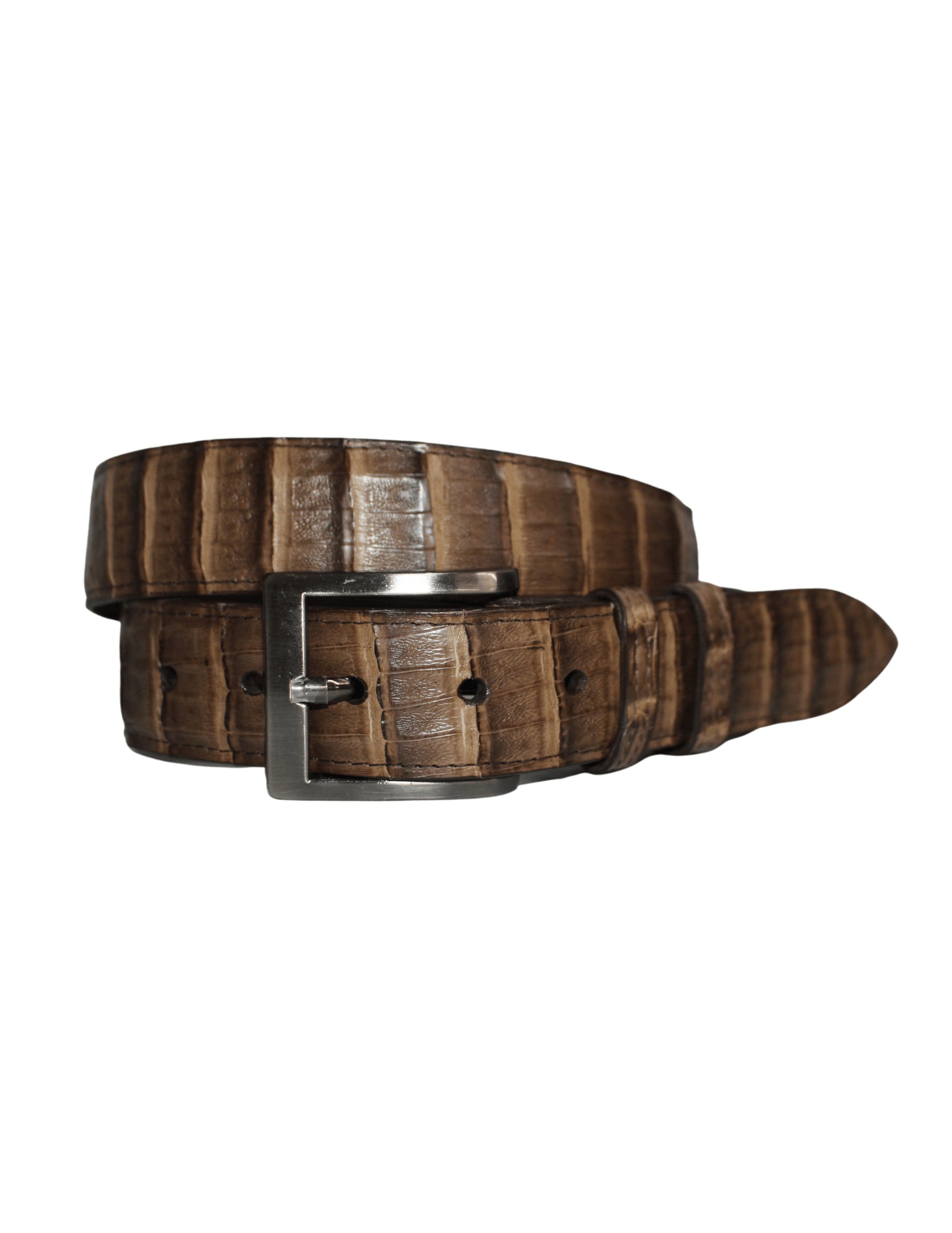 Black Jack Mens 1.5 Inch Tiger Eye Caiman Belly Belt
