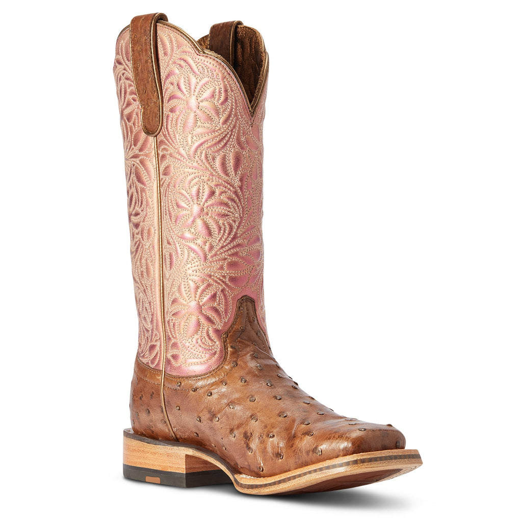 Ariat Womens Donatella Full Quill Ostrich Boots