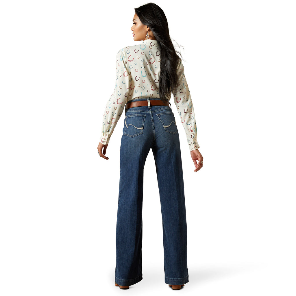 Ariat Womens Ultra High Rise Rosalie Wide Leg Jean
