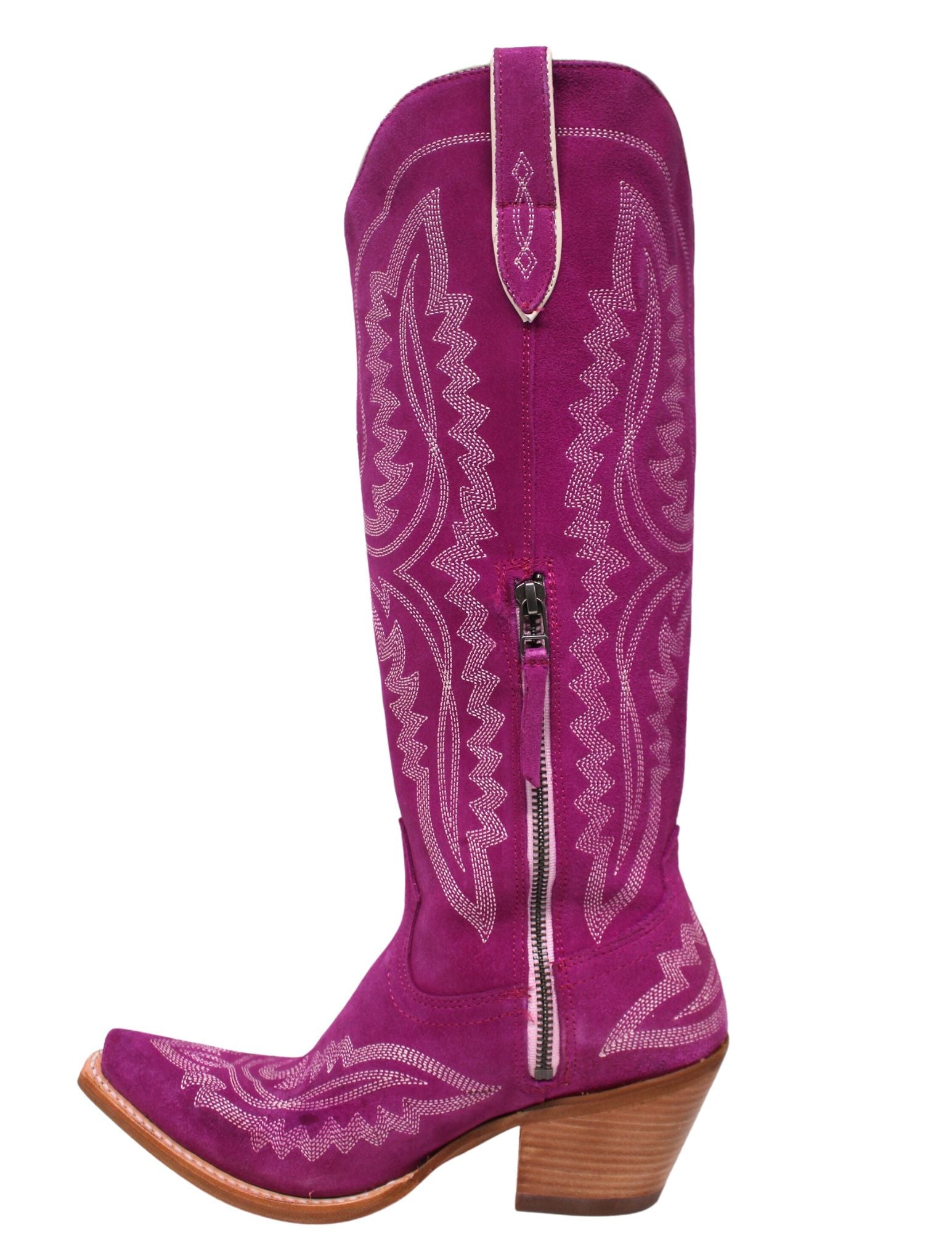 Ariat Womens  Haute Pink Sueded Casanova Western Boot